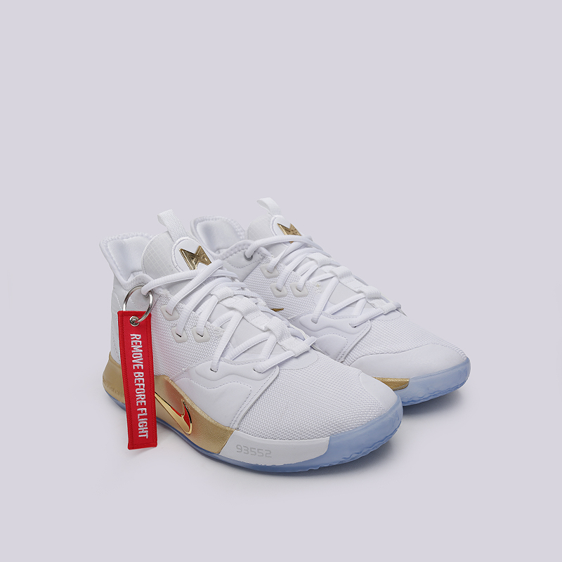 мужские белые баскетбольные кроссовки Nike PG 3 Nasa CI2666-100 - цена, описание, фото 2